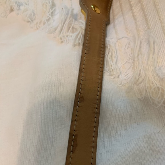 Balenciaga Wrap Leather Bracelet Gold/Grey - Picture 4 of 8